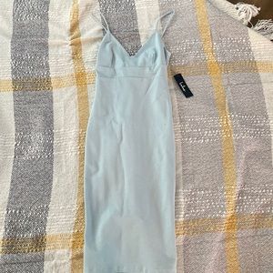 Light blue midi dress